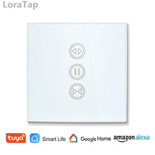 Load image into Gallery viewer, Tuya Smart Life WiFi Curtain Switch for Electric Motorized Curtain Blind Roller Shutter, Google Home, Amazon Alexa Voice Control