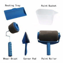 Load image into Gallery viewer, 5/8pcs DIY Paint Roller Brush Tools Set Household Use Wall Decorative Handle Flocked Edger Tool Painting Brush with seam